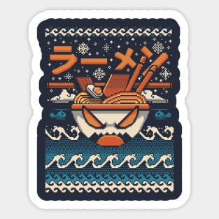 The Great Ramen off kanagawa Christmas Sticker